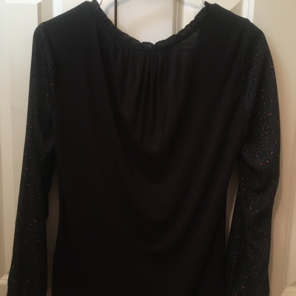 New Anthropologie Dolan Navy Leopard Print Blouse - Picture 3 of 6